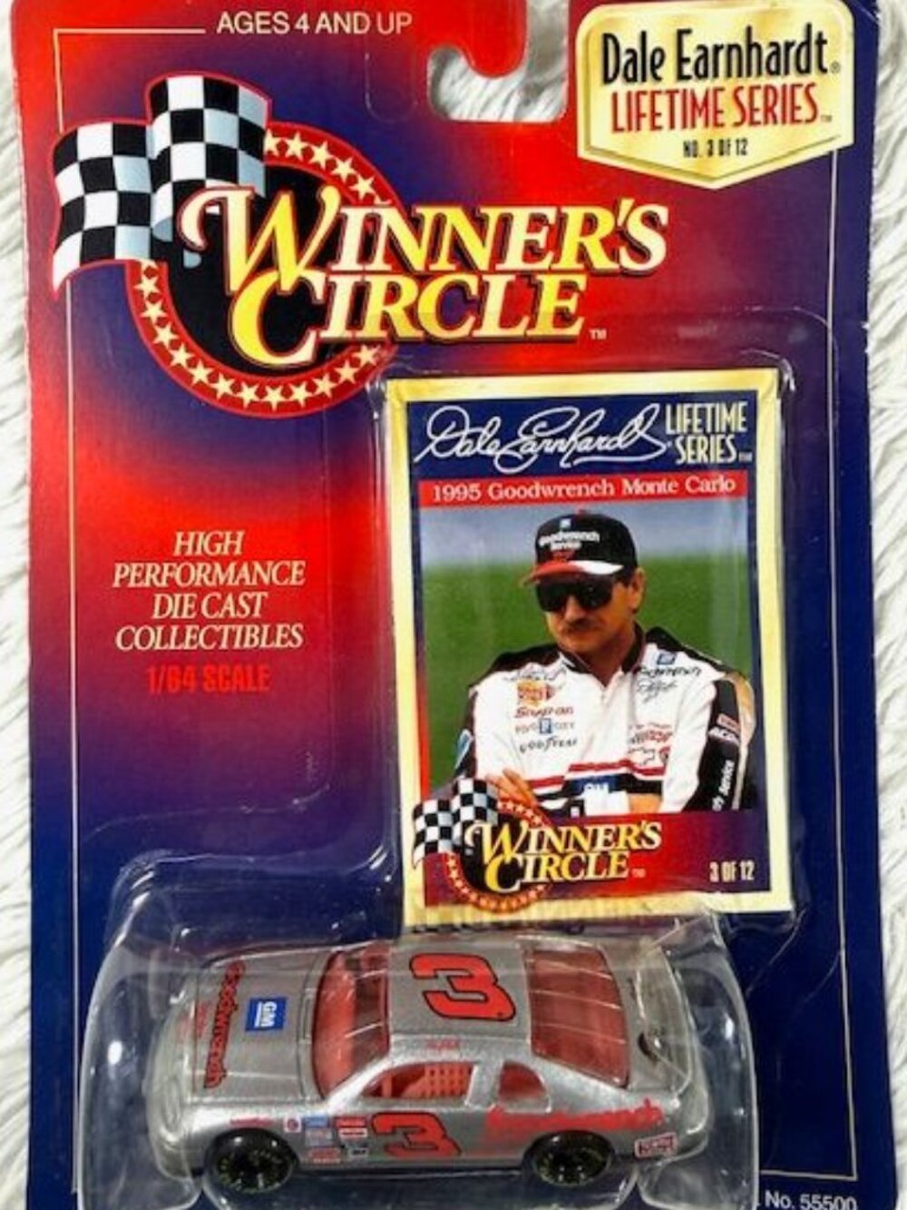 Vintage Winner's Circle Dale Earnhardt 1995 Goodwrench Monte Carlo 1/64 Die Cast